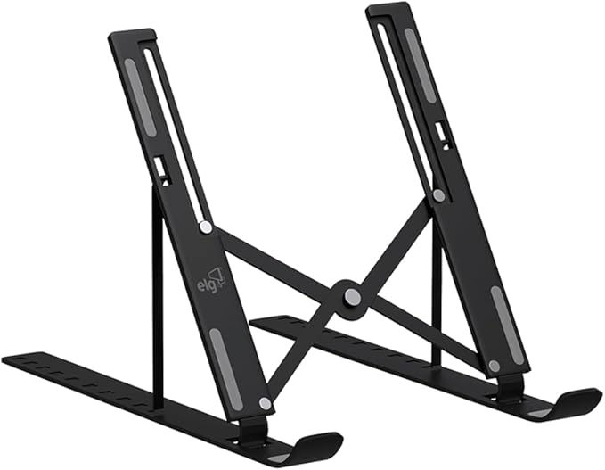Suporte de Notebook Dobrável Ajustável 10 Níveis 10" a 17" Portátil Ergonômico com Bolsa